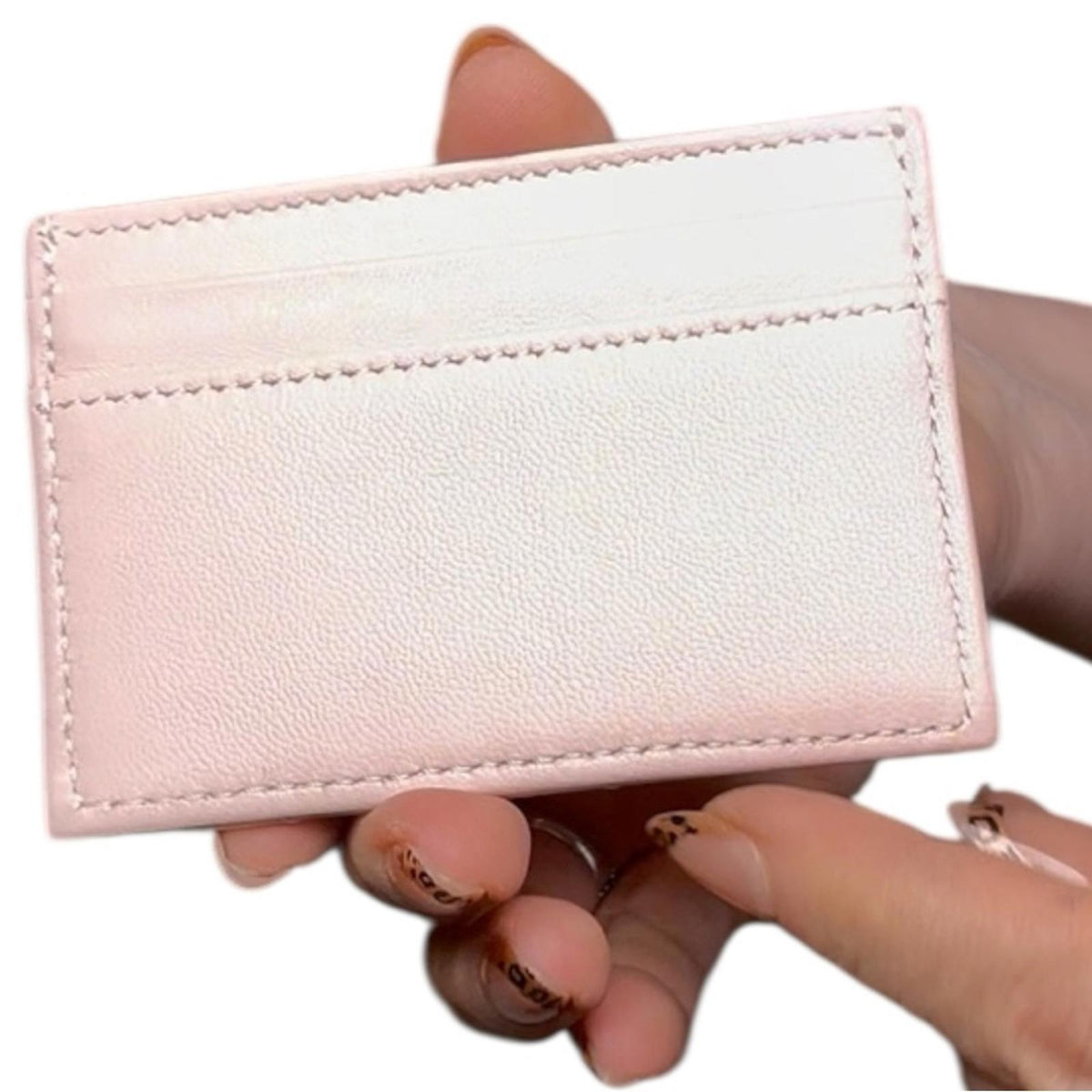 Versace Pink Quilted Leather Medusa Card Holder