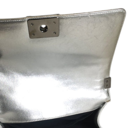 CHANEL Metallic Gold Quilted Boy Bag Crossbody with COA