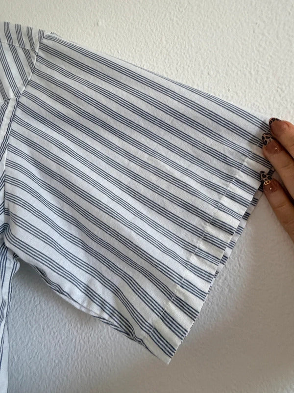 Vintage Williams Bay Men’s L Striped Shirt Short Sleeve Pearl Snap sku1059