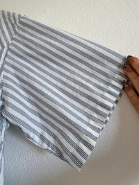 Vintage Williams Bay Men’s L Striped Shirt Short Sleeve Pearl Snap sku1059