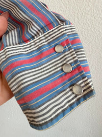 Vintage Ranch & Town Western Pearl Snap Shirt Red Blue Men’s Large Sku1058