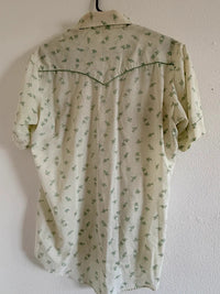 Vintage Western Pearl Snap Shirt Size 16 Large Sku1056