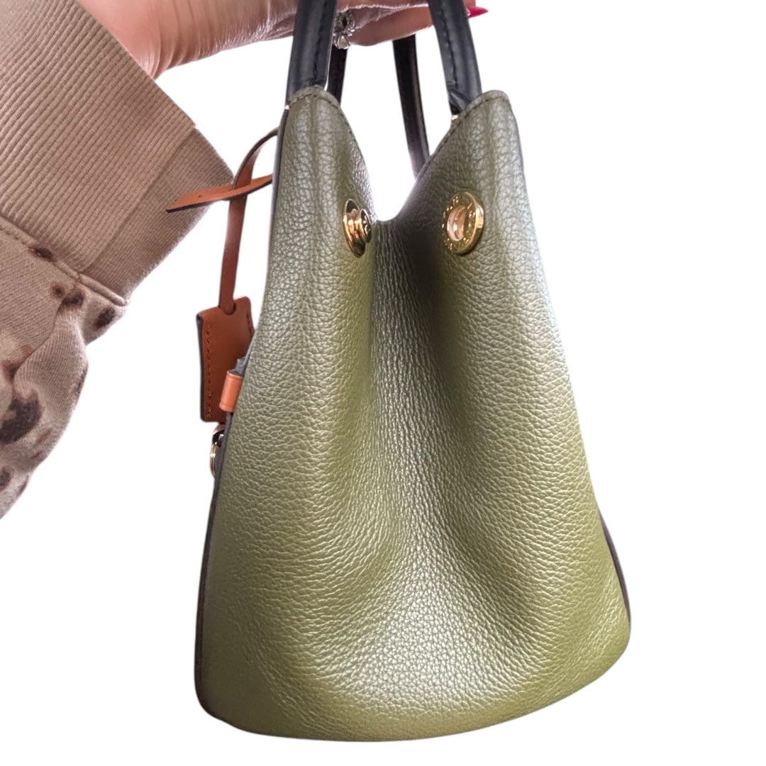 Louis Vuitton Monogram Canvas Fold-Over Satchel Crossbody Khaki Green Leather