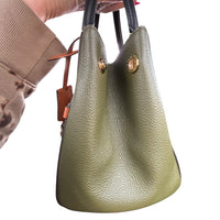 Louis Vuitton Monogram Canvas Fold-Over Satchel Crossbody Khaki Green Leather