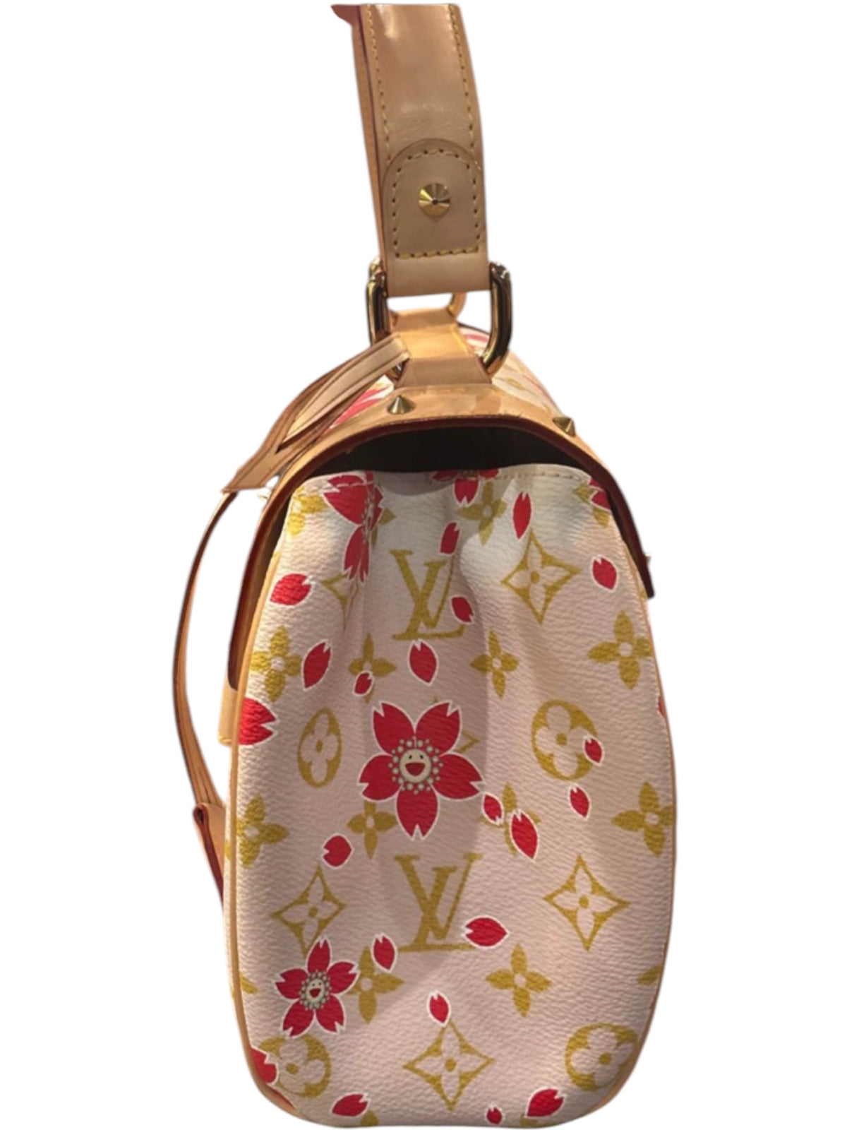 Louis Vuitton Cherry Blossom Sac Retro PM Monogram Handbag Takashi Murakami