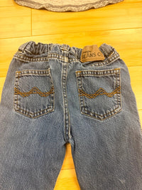 Wrangler Baby Boys Jeans & Cat & Jack Gray Long Sleeve Sweatshirt Outfit 2T