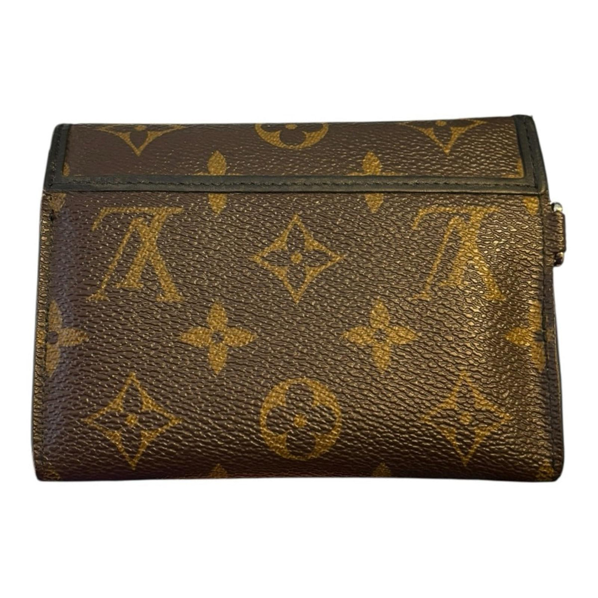Rare Louis Vuitton Monogram Macassar Tri-Fold Wallet Brown and Black