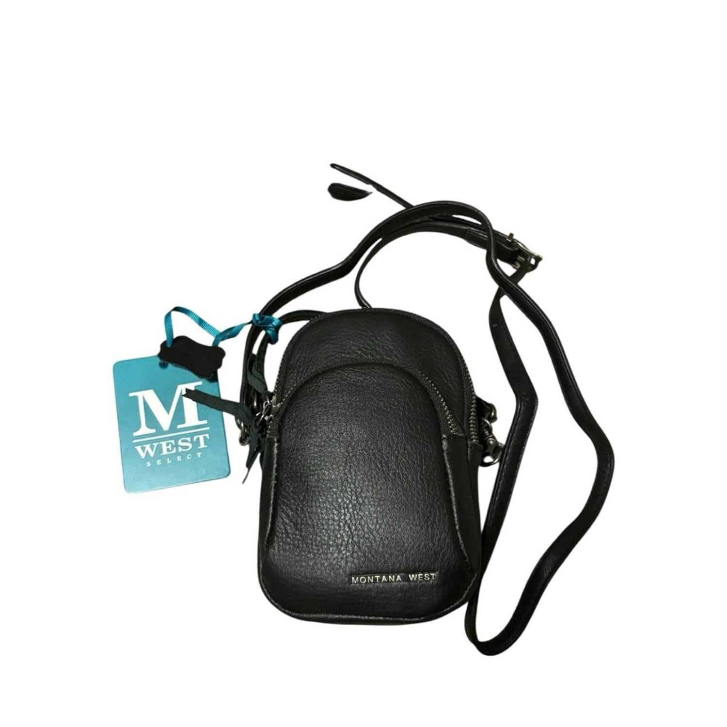 Montana West Black Leather camera crossbody Bag