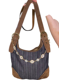 Coach Vintage Denim and Suede Crossbody