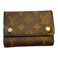 Rare Louis Vuitton Monogram Macassar Tri-Fold Wallet Brown and Black