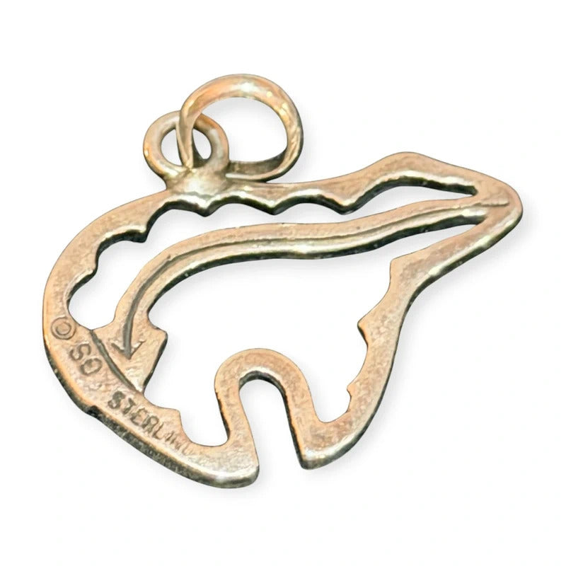 Sterling Silver Spirit Bear Charm 925 Native American Style Southwestern Pendant