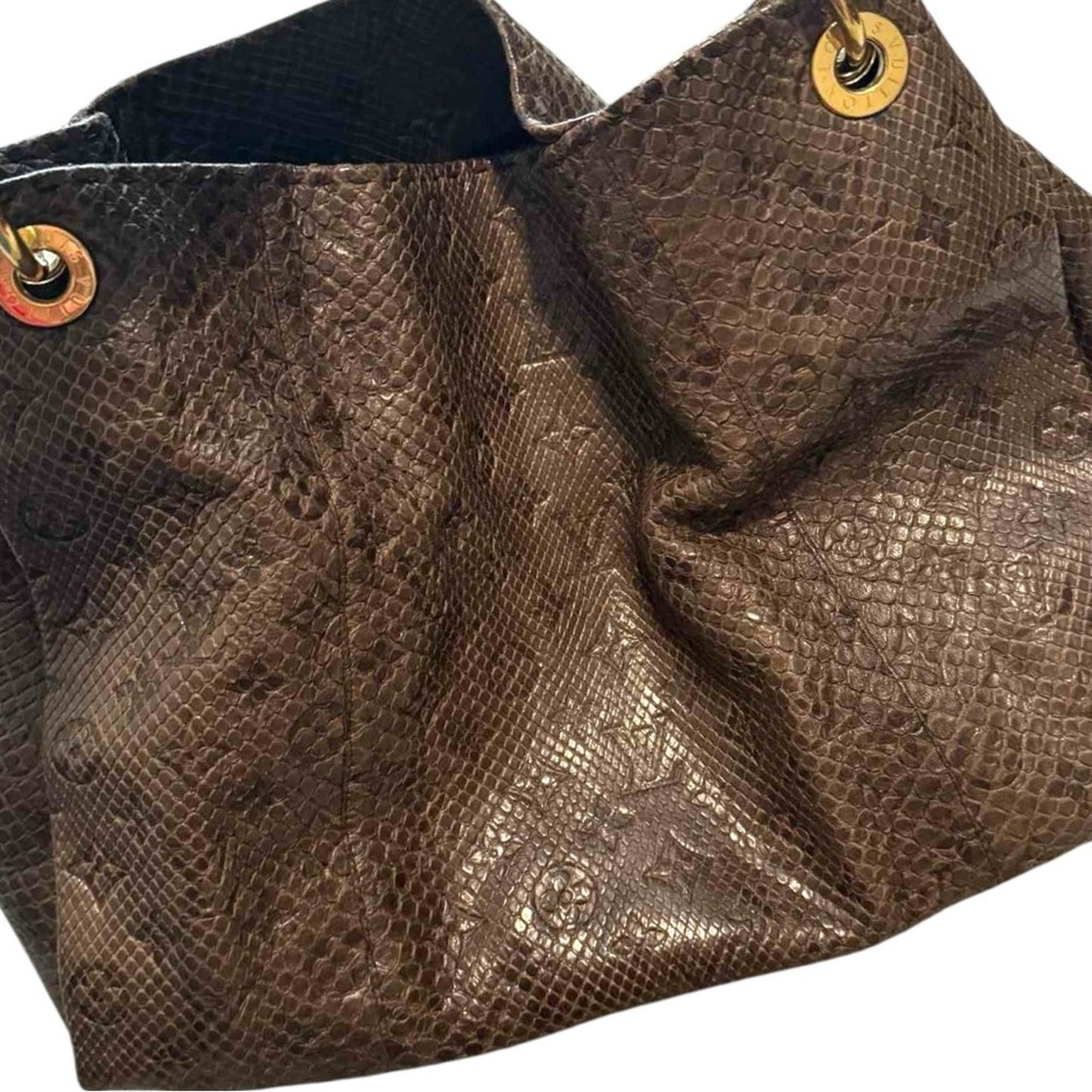 Louis Vuitton RARE Limited Edition Python Artsy MM Tote