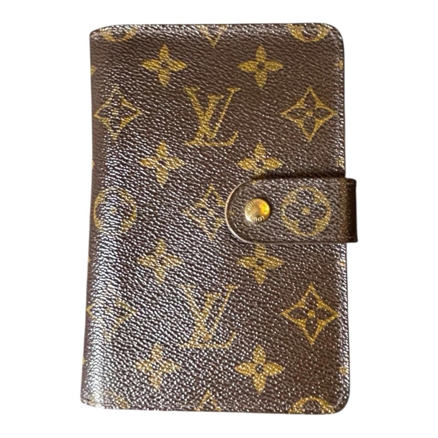 Louis Vuitton Porte-Papier Zippé Monogram Wallet Brown
