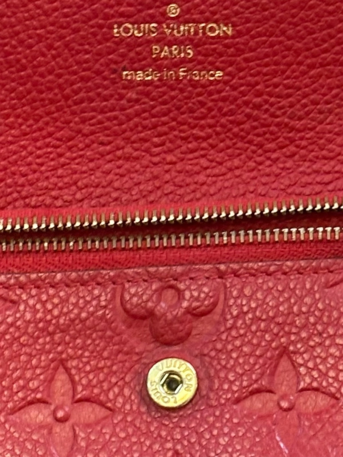 Louis Vuitton Portefeuille Pont Neuf Red Compact Wallet