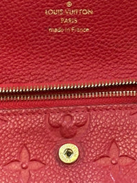 Louis Vuitton Portefeuille Pont Neuf Red Compact Wallet