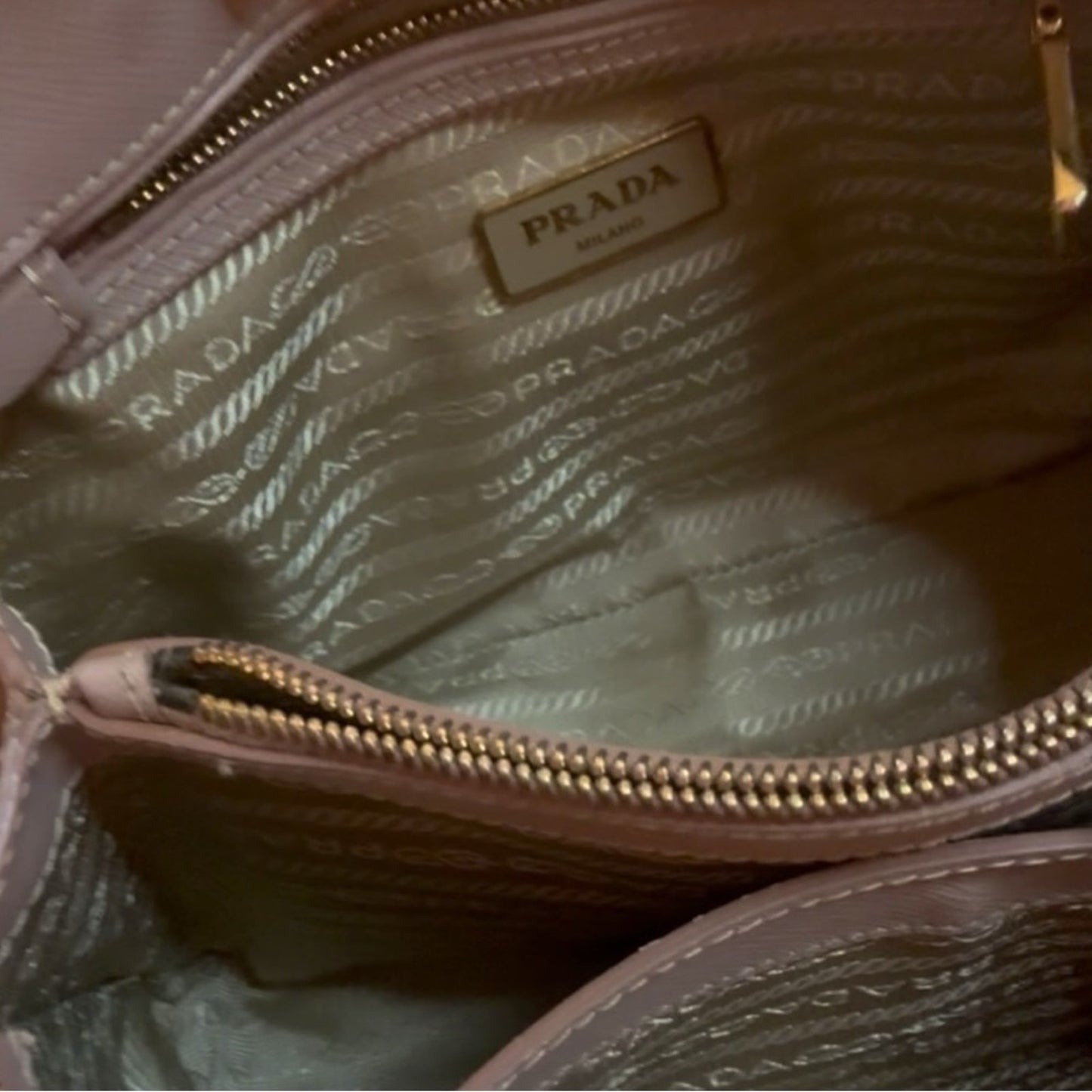 Prada Small Saffiano Lux Promenade Bag  Blush Pink