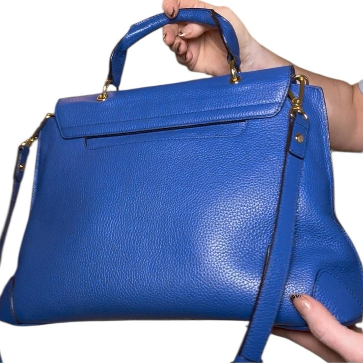 MCM Blue Leather Handbag