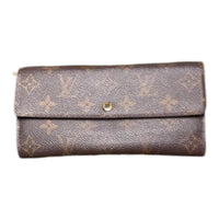 Louis Vuitton Sarah Wallet Monogram Canvas Brown w/Box & COA
