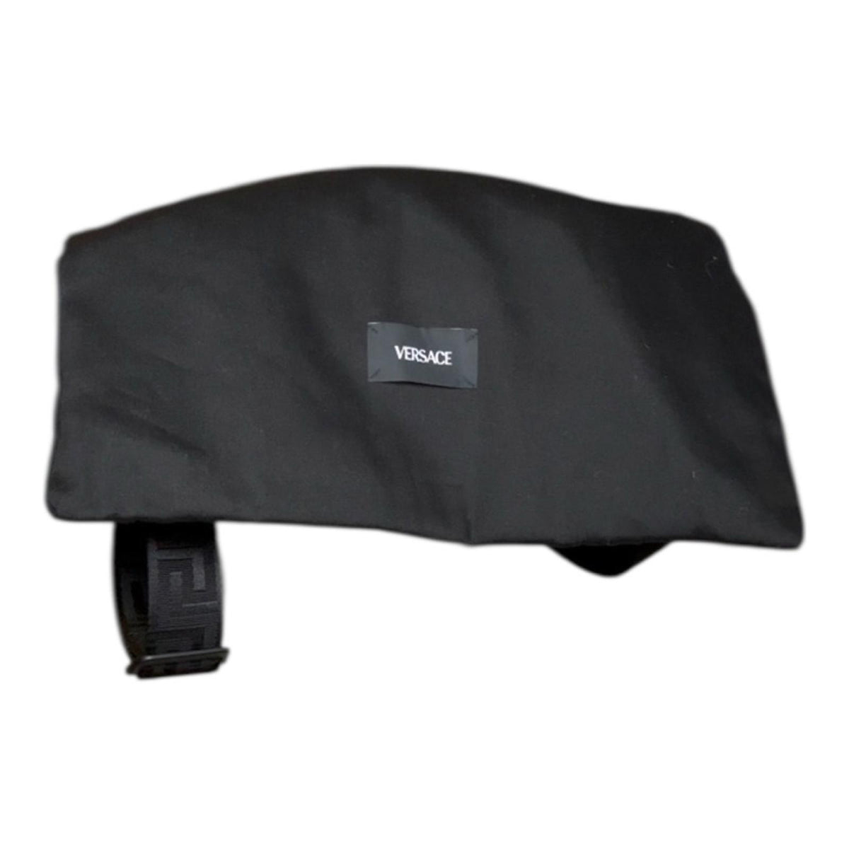 Versace Medusa Embossed Calf Leather Crossbody Bag Dark Blue