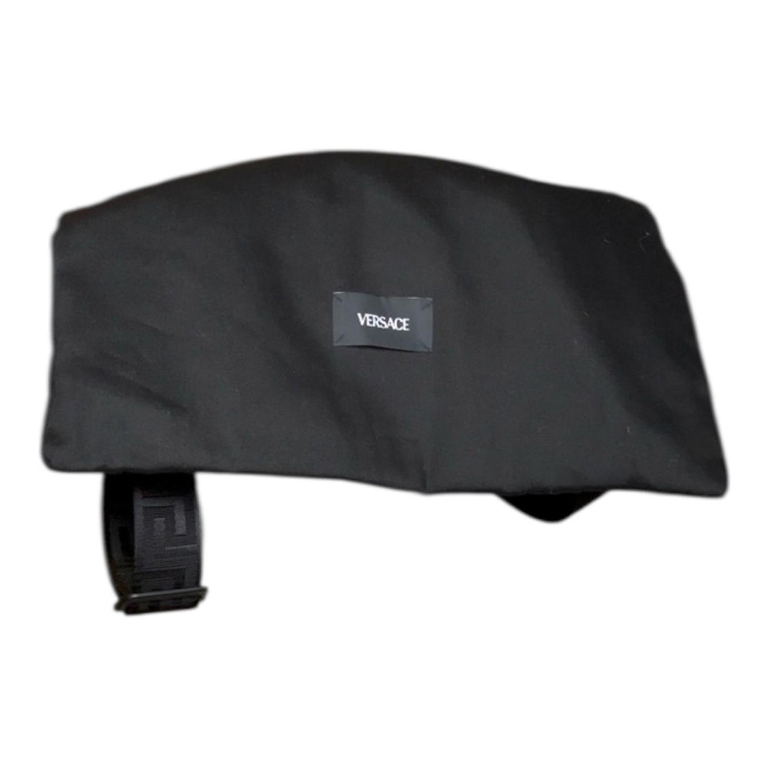 Versace Medusa Embossed Calf Leather Crossbody Bag Dark Blue