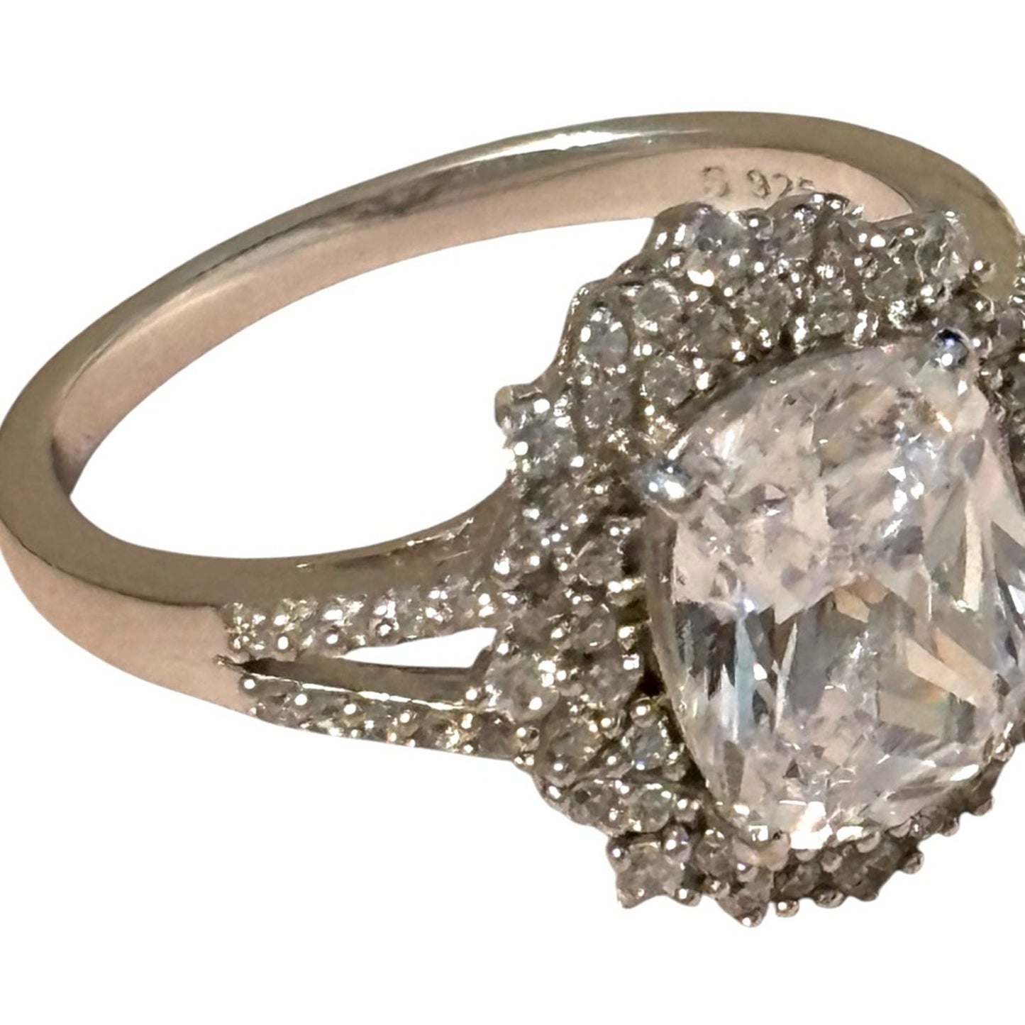 Modern Gents 2.5 Carats 925 Silver diamond Ring Size 9 LIFETIME WARRANTY