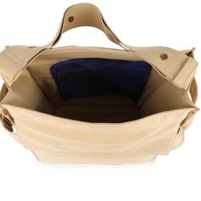 BURBERRY Trench Fabric Tote Beige Nylon with Check Scarf Accent NWT