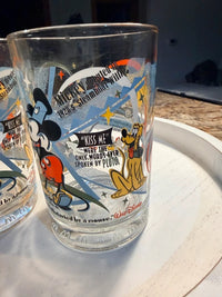 Disney 100 Years of Magic Mickey Mouse Character Glass Set of 2 skuS