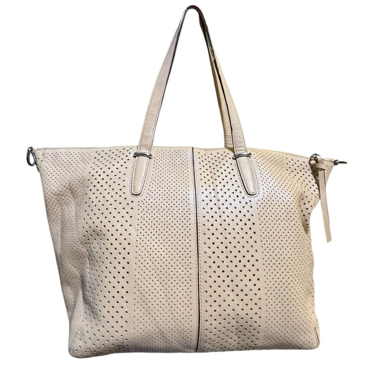 Coach Tan Perforated Tote Bag
