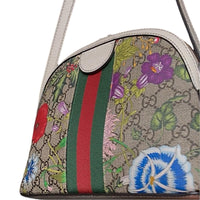 Gucci Ophidia Flora Dome Bag GG Supreme Beige Ebony