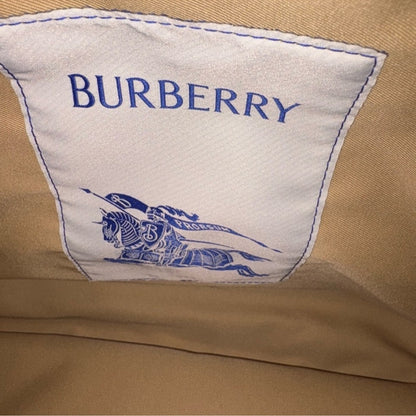 BURBERRY Trench Fabric Tote Beige Nylon with Check Scarf Accent NWT