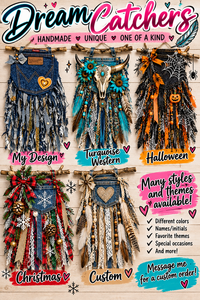 Handmade Denim Dream Catchers | Custom & Themed