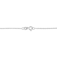 .925 Sterling Silver 1/10 Cttw Diamond Miracle-Set 2 Stone 'Together Forever' Open Circle 18" Box Chain Pendant Necklace (I-J Color, I2-I3 Clarity)