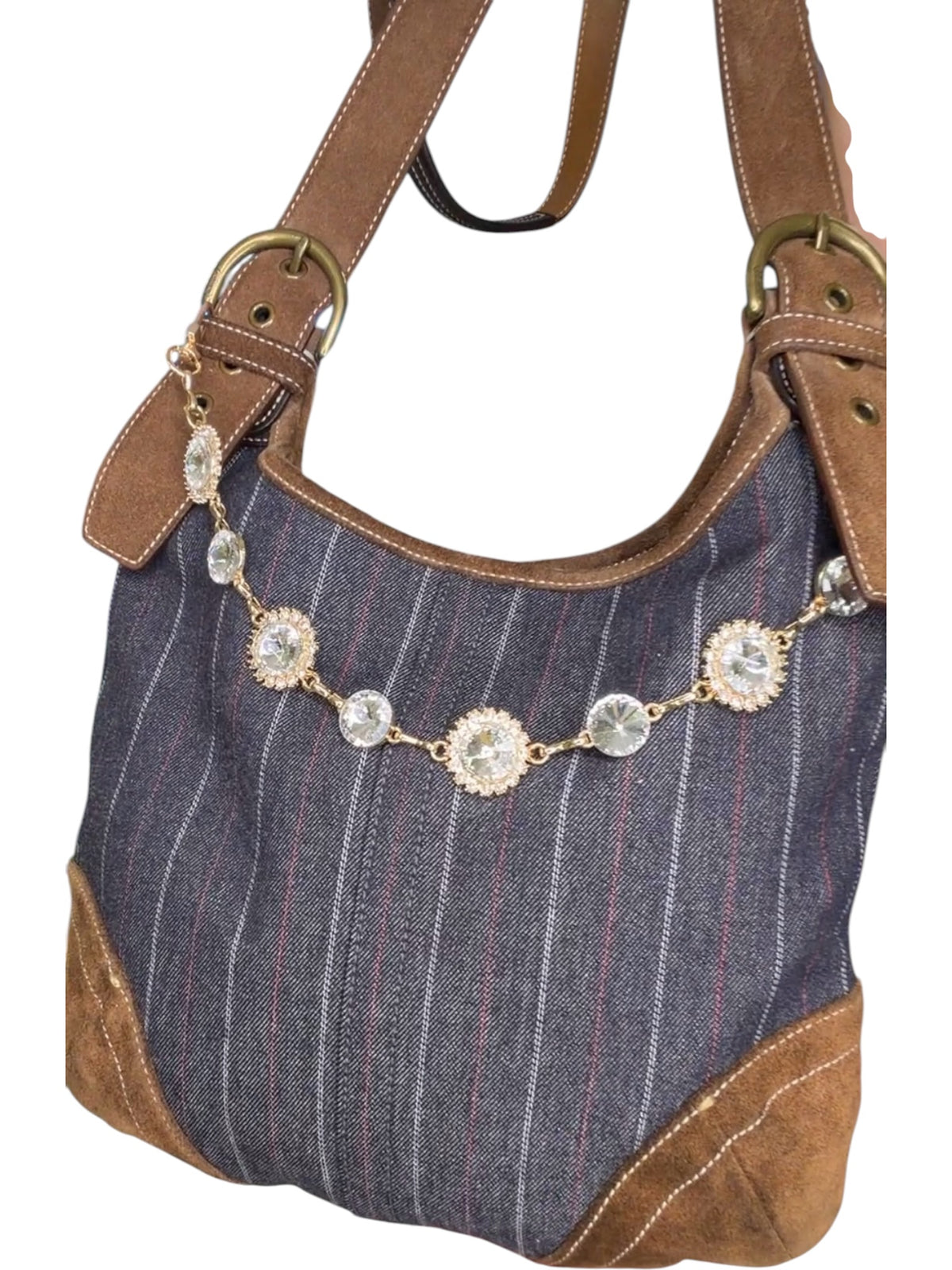 Coach Vintage Denim and Suede Crossbody