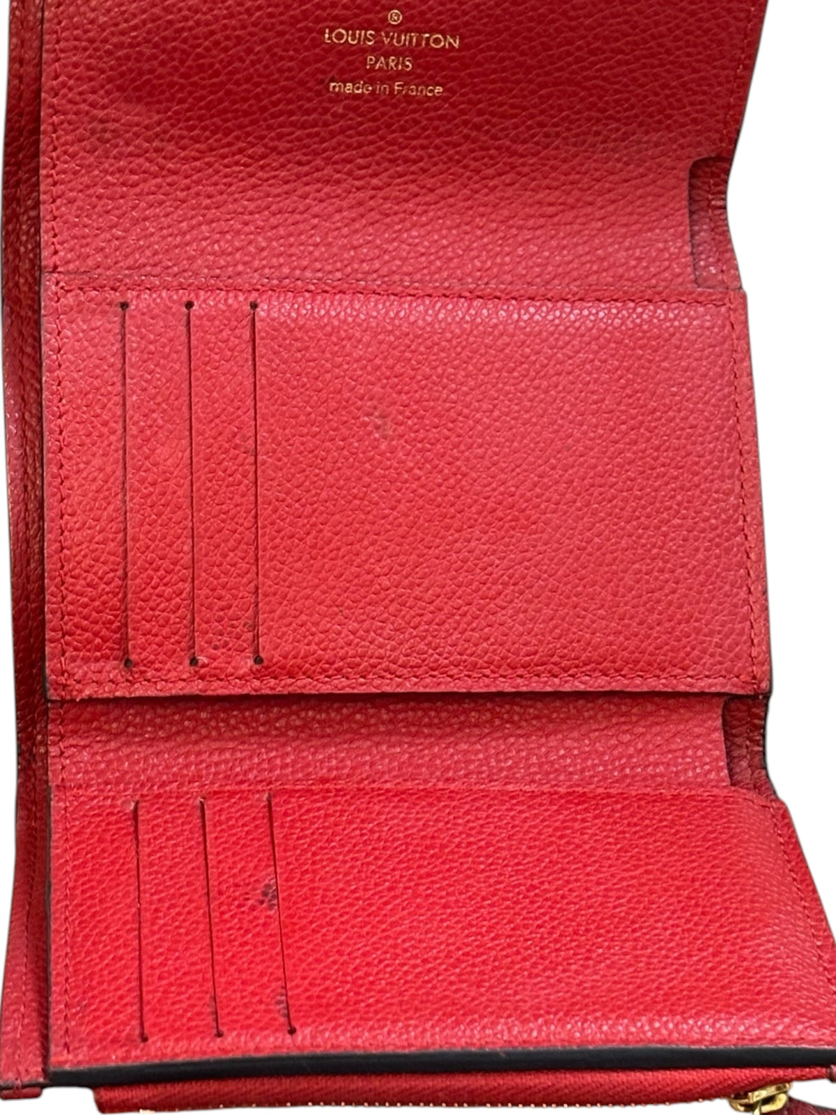 Louis Vuitton Portefeuille Pont Neuf Red Compact Wallet