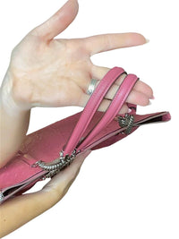 Coach Pink Leather Tote Bag with Chain Handles
