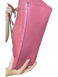 Coach Pink Leather Tote Bag with Chain Handles