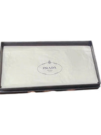 Prada Quilted Blue Wallet with Original Box