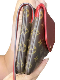Louis Vuitton Crossbody Bag with Red Leather Flap