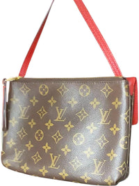 Louis Vuitton Crossbody Bag with Red Leather Flap