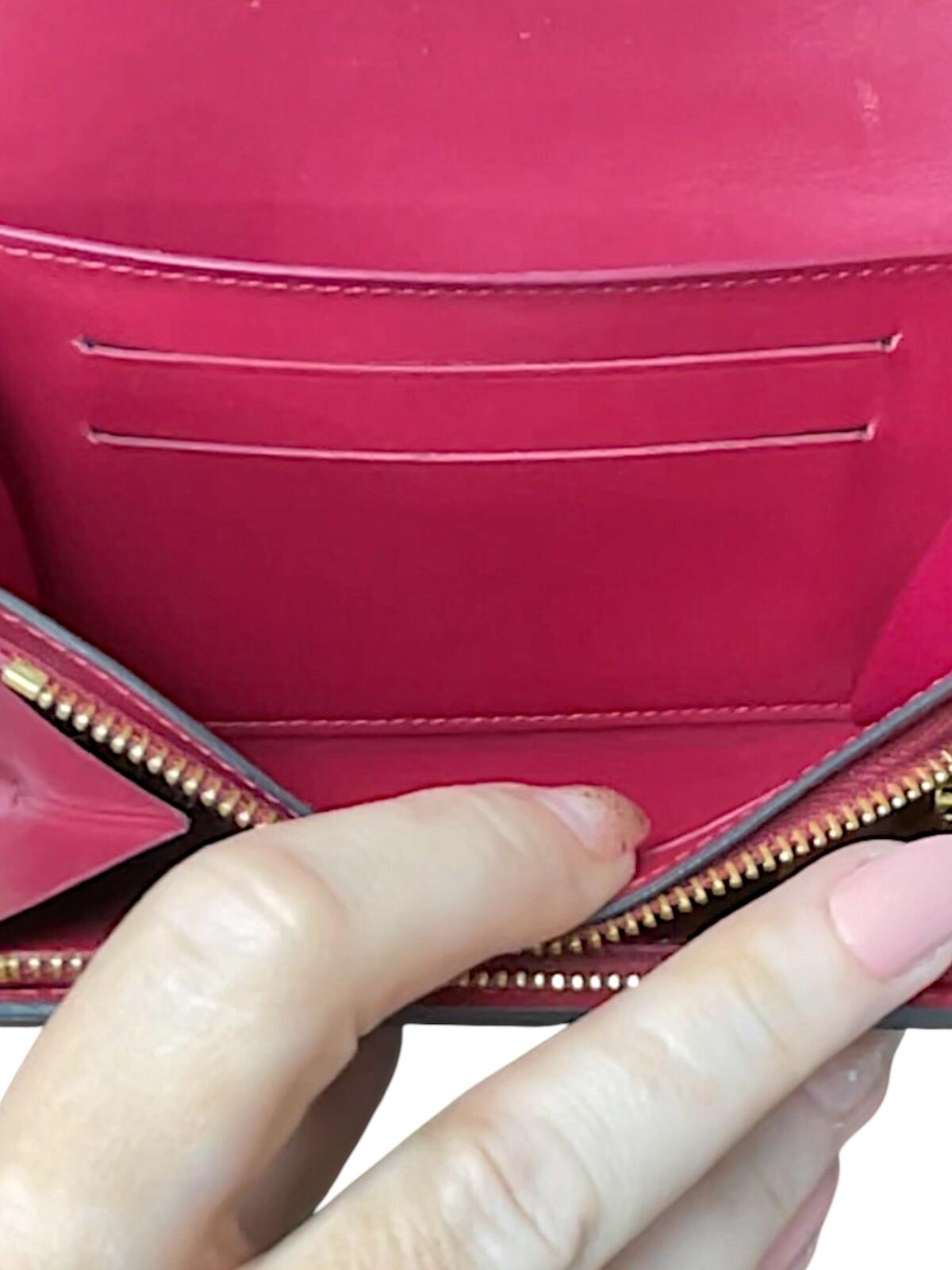Louis Vuitton Portefeuille Flore Compact Monogram Fuchsia Pink Flower Wallet