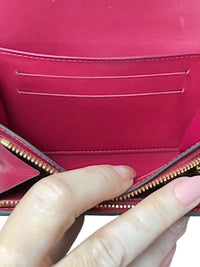 Louis Vuitton Portefeuille Flore Compact Monogram Fuchsia Pink Flower Wallet