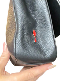 Christian Louboutin Sweet Charity shoulder bag in black grained leather