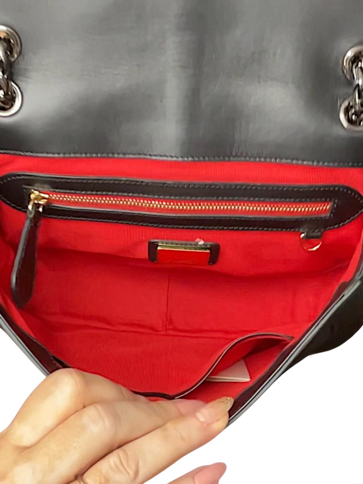 Christian Louboutin Sweet Charity shoulder bag in black grained leather