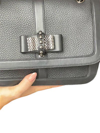 Christian Louboutin Sweet Charity shoulder bag in black grained leather