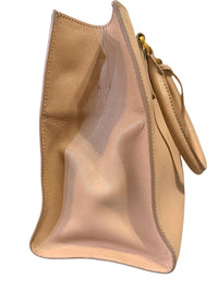Prada Galleria Double Zip Saffiano Leather Tote Bag Nude Beige Blush Pink Large