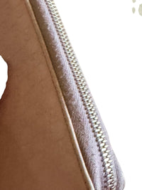 Gucci Pink Microguccissima Bow Wallet Embossed Leather Zip-Around