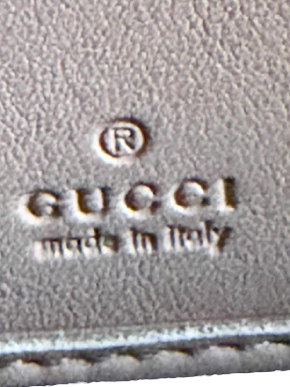 Gucci Pink Microguccissima Bow Wallet Embossed Leather Zip-Around