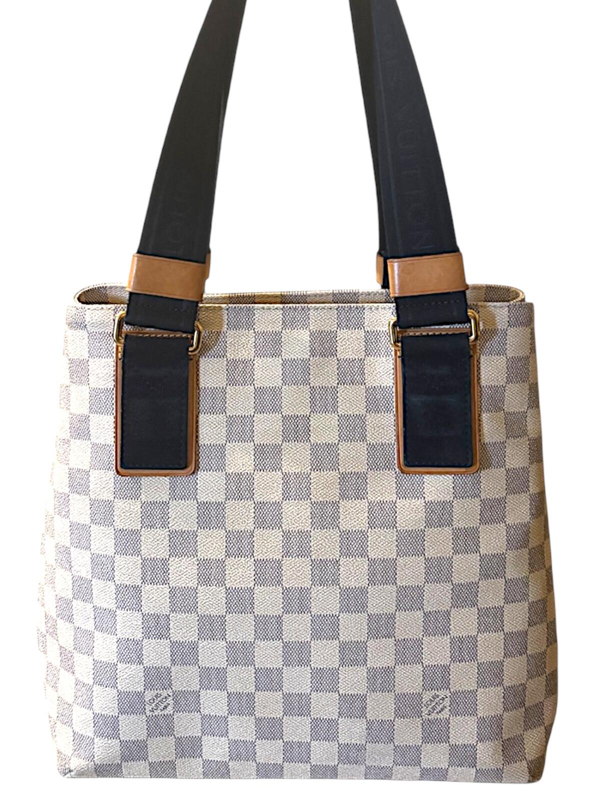 Louis Vuitton Rare Soleil Hippo PM Damier Azur Tote Bag Limited Edition