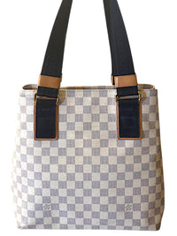 Louis Vuitton Rare Soleil Hippo PM Damier Azur Tote Bag Limited Edition
