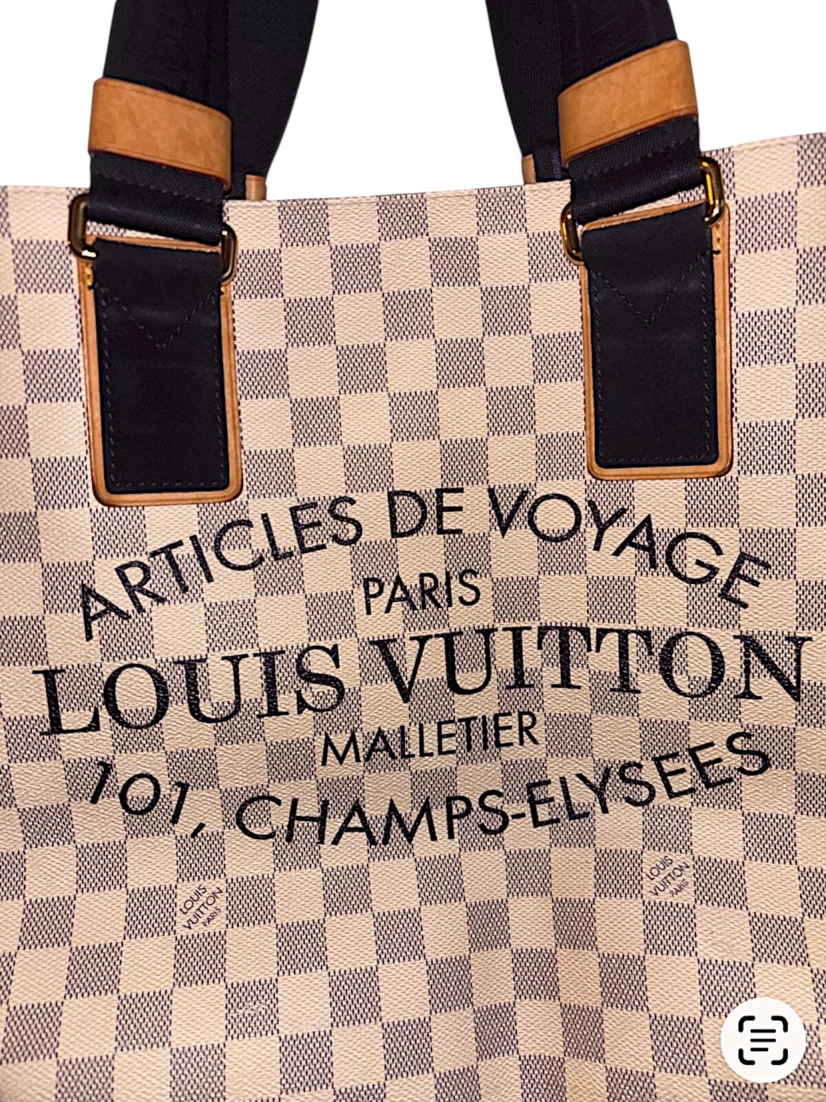 Louis Vuitton Rare Soleil Hippo PM Damier Azur Tote Bag Limited Edition